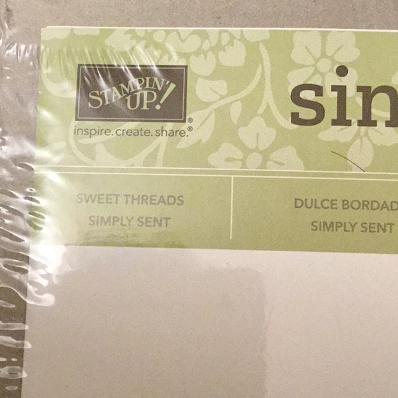 Stampin Up! Cross stitch card set - Picture 6 of 6